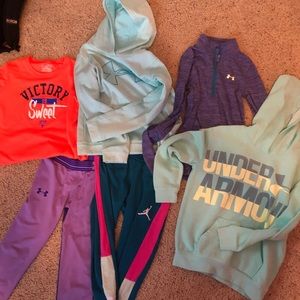 Set of 6 items - 5 Under Armour 1 Nike - like new!